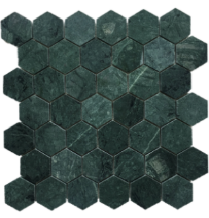 Indian Green Hexagon Mosaic